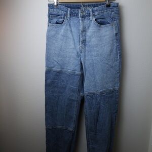 Wild Fable Two-Tone High-Waisted Patchwork Jeans – Size 6